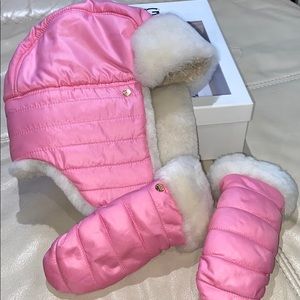 💗🤍💗UGG TRAPPER MITTEN TODDLER SET 4-6 YR💗🤍💗